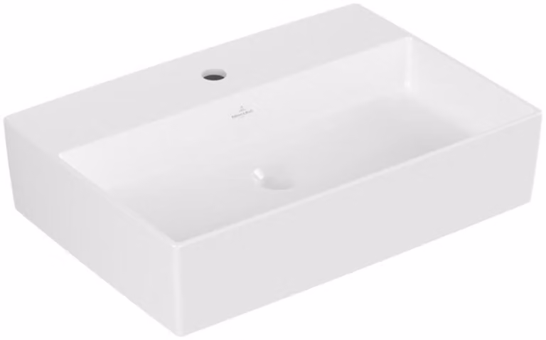 Villeroy & Boch Memento 2.0 lavabo à poser, 1 trou pour robinet, sans trop-plein, non rectifié, 600x420mm, 4A076101, 4A076101
