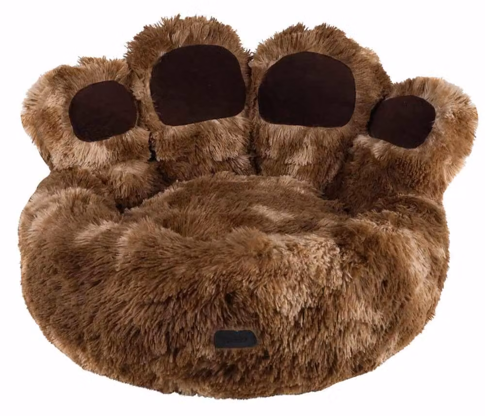 Nobby letto rotondo "Paw" marrone Ø 75 x 21 cm / 42 cm
