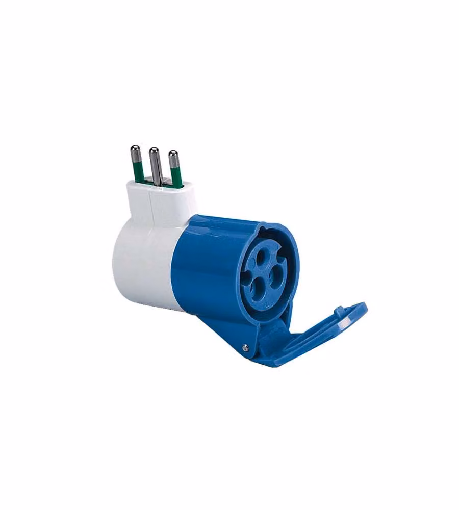 Adattatore Spina Squadra 2P+T e Presa Cee 2P+T Fme Blu