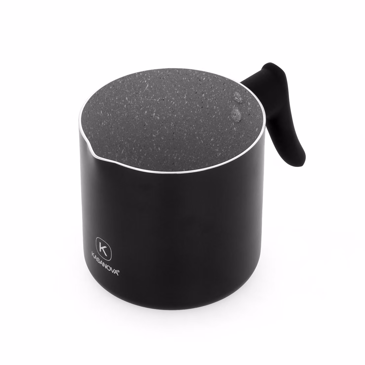 Bollilatte Kasanova con rivestimento antiaderente in ceramica, nero, diametro 12 cm – 2