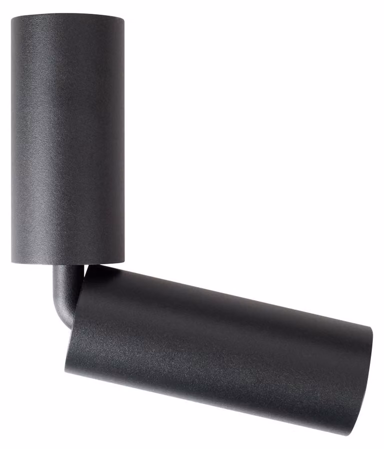 Faretto da soffitto LED rotondo HALO nero 7W, luce calda 590 lm, alluminio, dimensioni: 17x3,5x3,5 cm, IP20, Maxlight