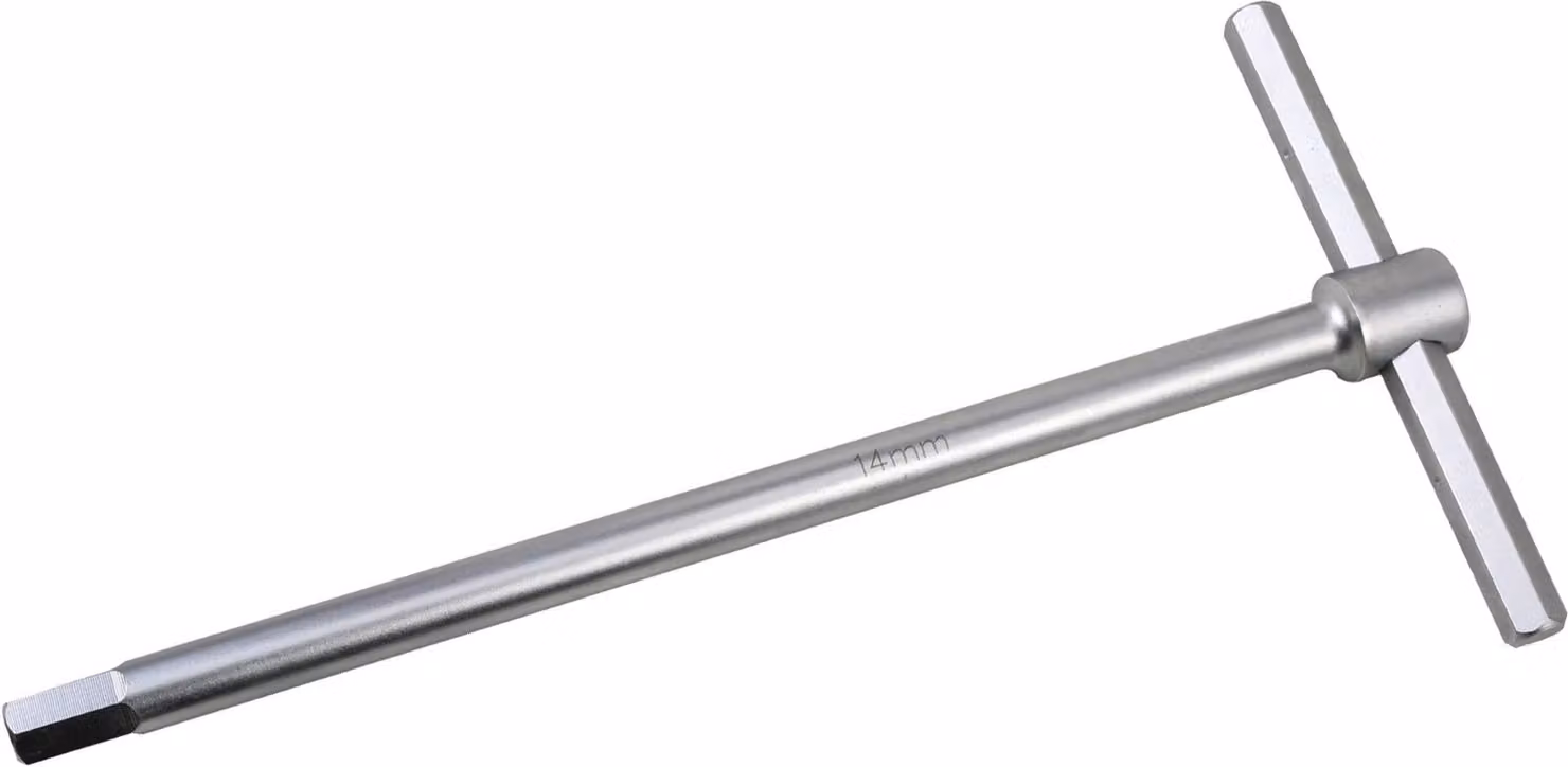 BIKESERVICE Cacciavite a Esagono, impugnatura a T 14 mm, lunghezza: