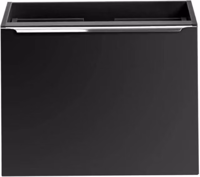 Mobile sottolavabo VANTA 60 cm nero – Modulo sospeso con 2 cassetti