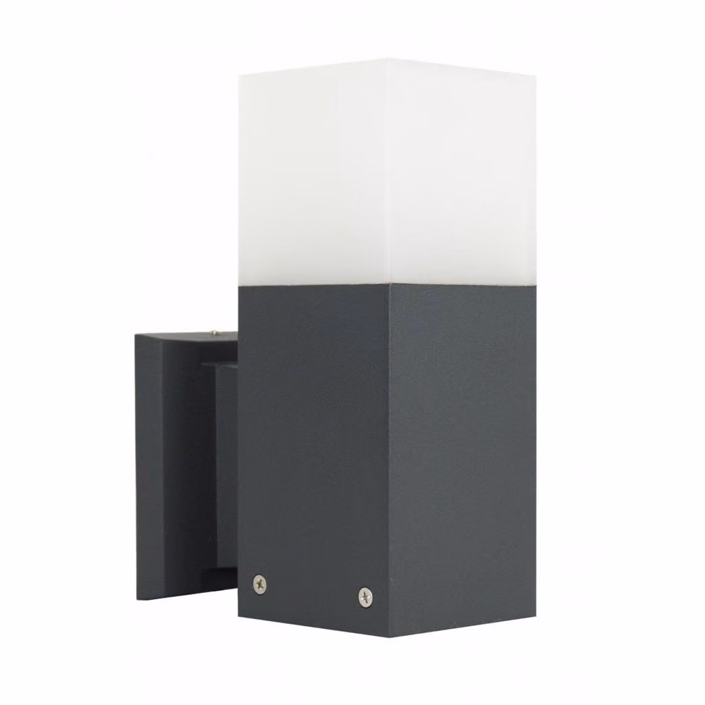 Lampada da parete per esterni 1xE27 grigio scuro IP44 SU-MA Cube CB-K DG