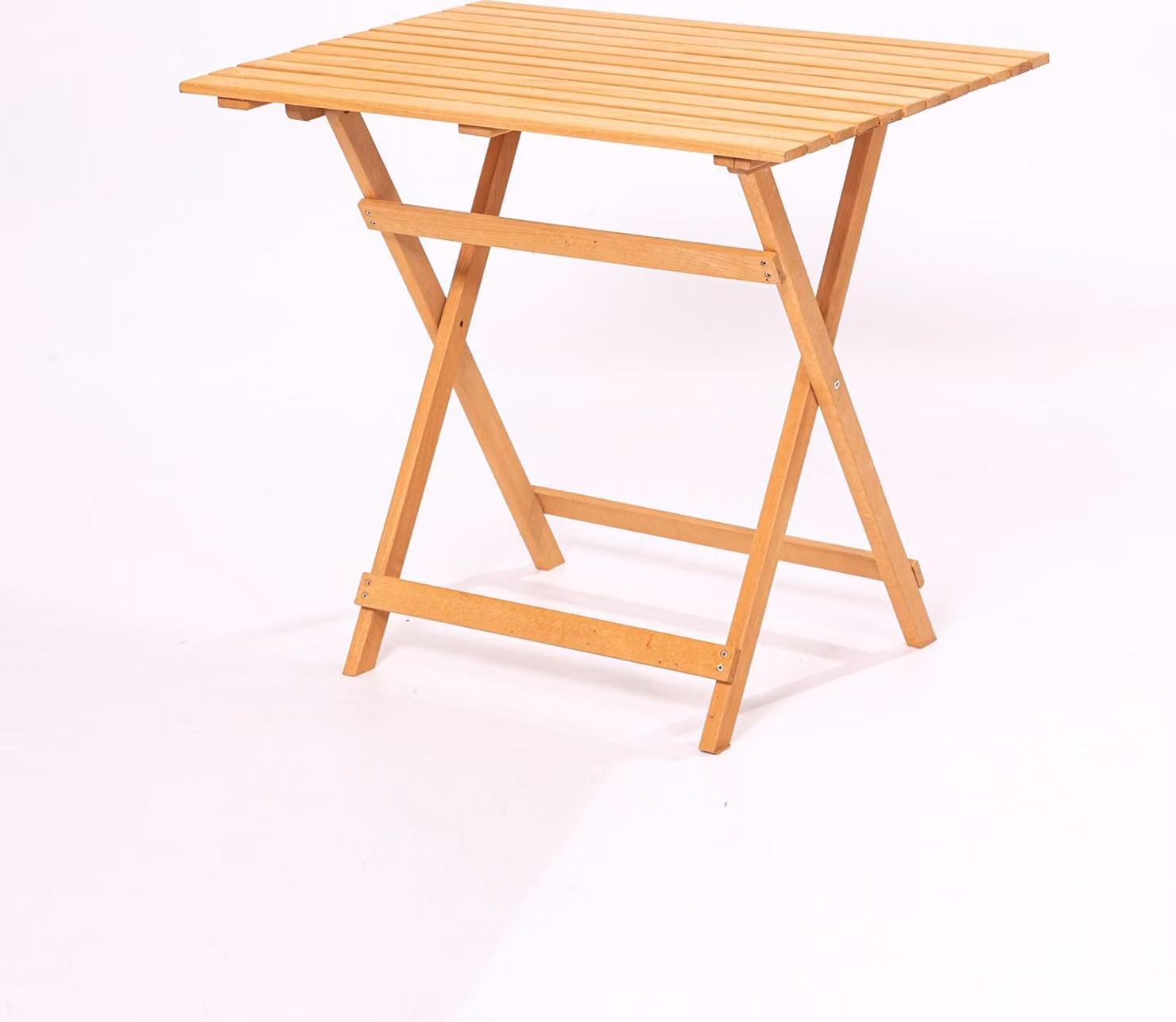 Skye Decor, tavolo da giardino di alta qualità in legno di faggio al 100%, 80 x 72 x 60 cm | Non trattato, vernice protettiva a base d'acqua | Design tradizionale e rustico in marrone.