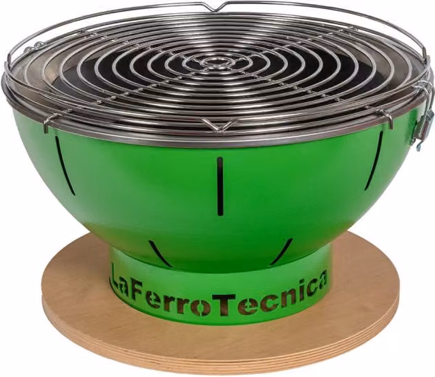 Barbecue a Carbonella Ø41x25 cm Smile in Acciaio Verde