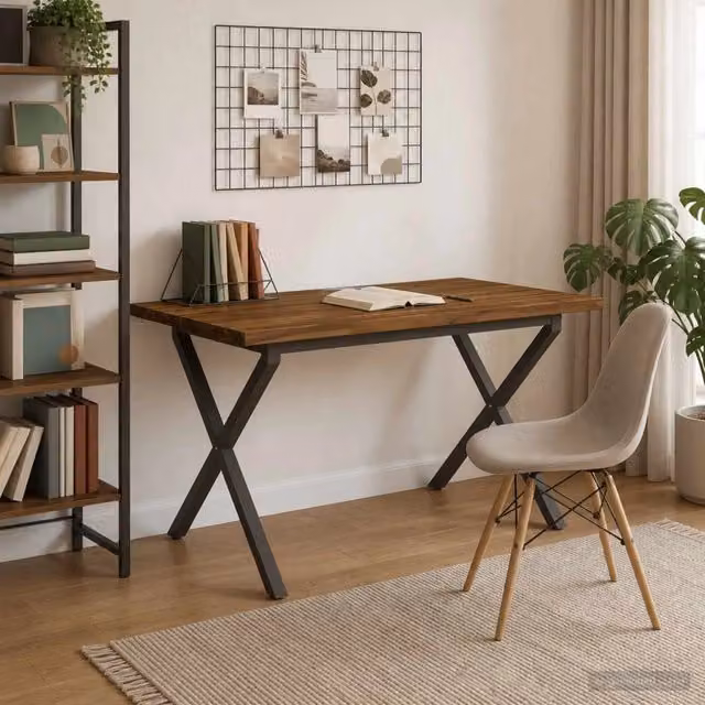 120 x 80 x 75 cm Legno di Acacia Massello Naturale e Caffè 938706
