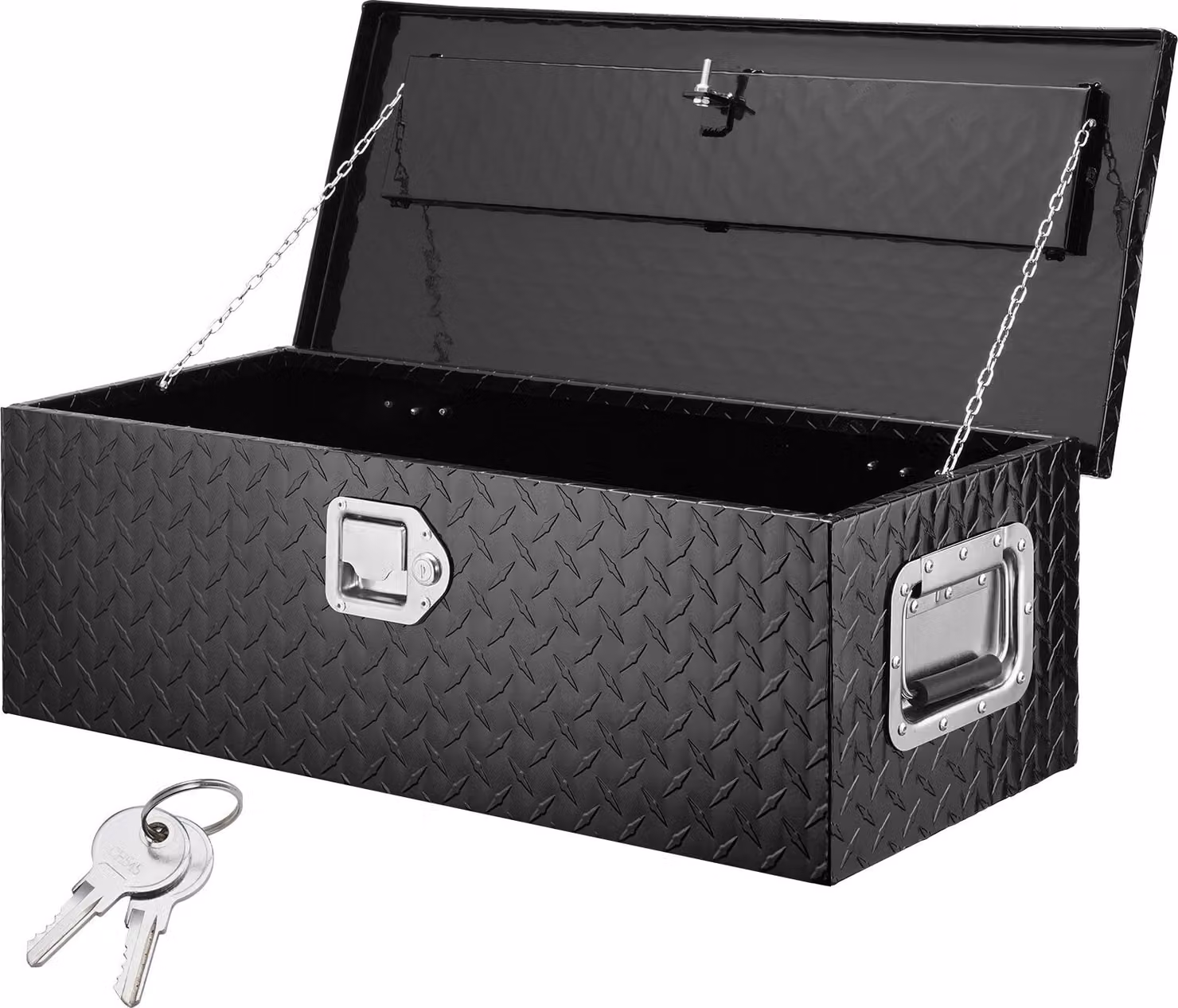 762 x 330 x 244 mm Cassetta per attrezzi per il pianale del camion, chiudibile a chiave 64 L Cassetta per attrezzi Cassetta per attrezzi, capacità di carico 30 kg Organizzatore per camper, auto, ecc.