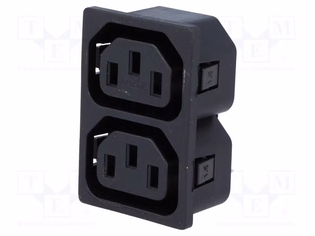 1 connettore: per alimentazione CA, 10A, tipo IEC-D-S2-150. Connettore femmina, cavo flessibile