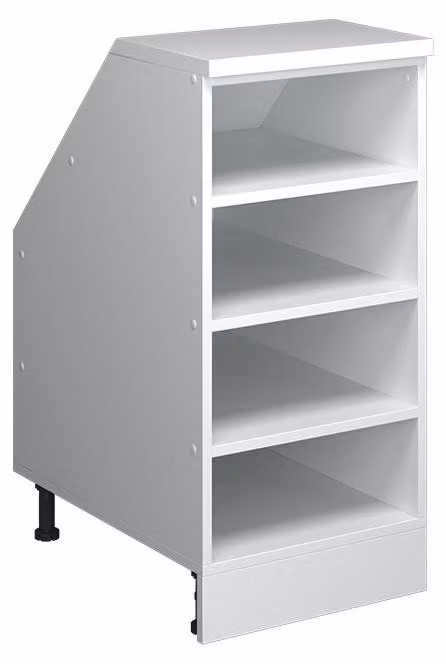 Mobile cucina sottotetto Vicco R-Line Bianco 40 cm con 4 scomparti, corpio 60 cm profondità, Model 59975