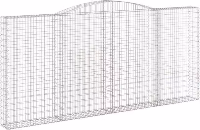 Cesto Gabbione ad Arco 400x30x180/200 cm Ferro Zincato