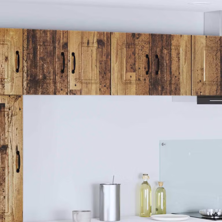 Set di 2 ante per lavastoviglie incassata vidaXL Kalmar in legno effetto marrone opaco