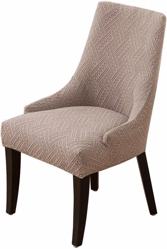 Copri-sedia in poliestere, color sabbia, modello Stil 2