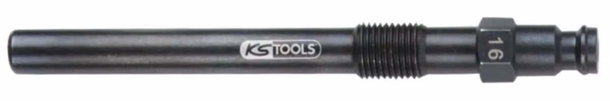KS TOOLS Adattatore per candelette M10x1.0 con filettatura esterna lunga 99 mm - 150.3676