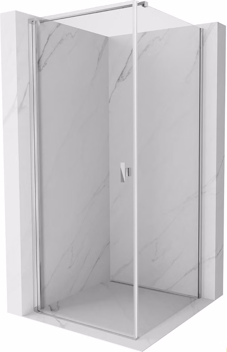 Mexen Mist-B cabina doccia apribile 70 x 70 cm, trasparente, cromata - 8A2T-070-070-01-00
