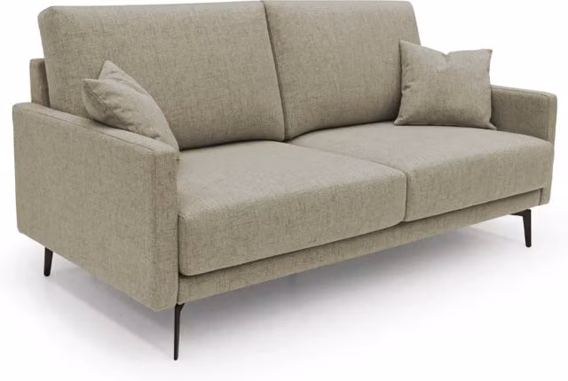 Divano moderno Saturno Divani.Store in tessuto impermeabile marrone L: 140 cm – 1