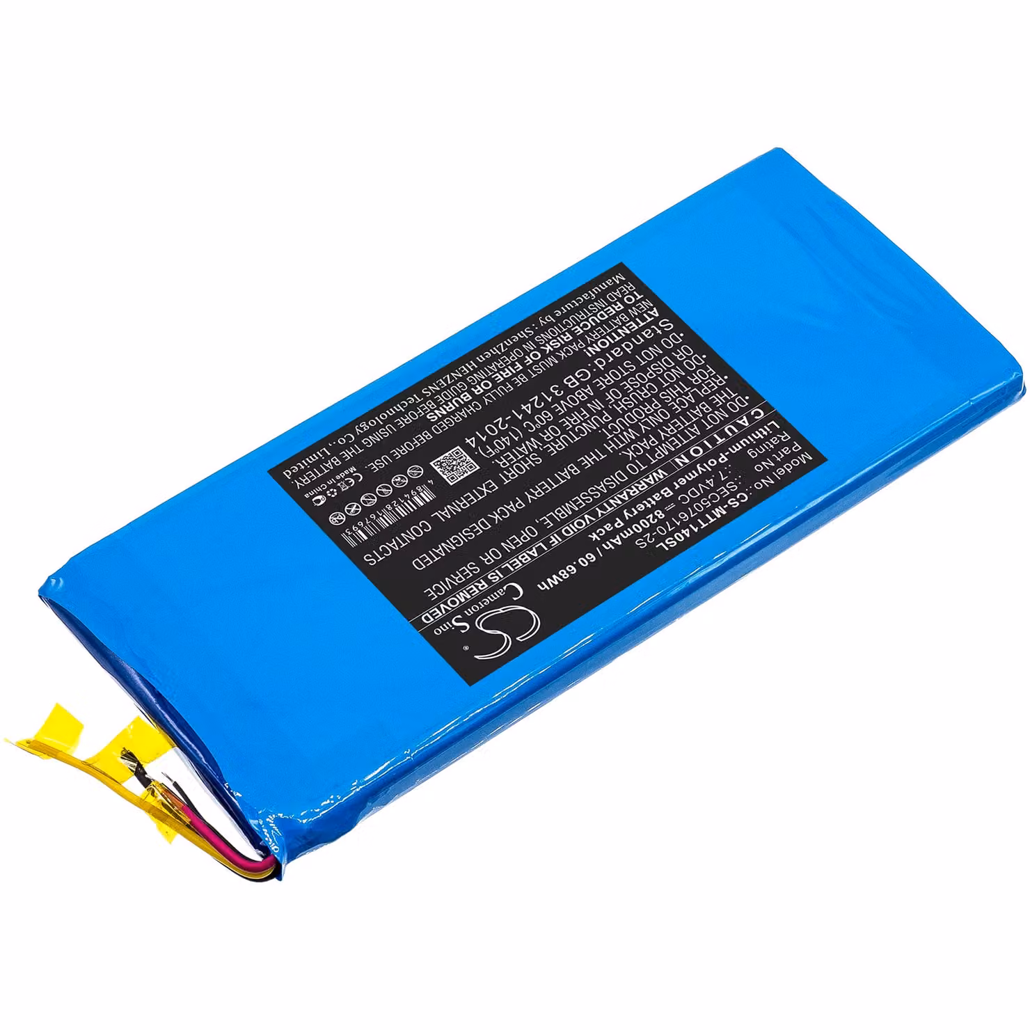 TECHTEK Batteria compatibile con [Micsig] ATO1102, ATO1104, STO1000, TO1000, TO1072, TO1074, TO1102, TO1104, TO1104+, TO1152 sostituisce MS-A-B748000