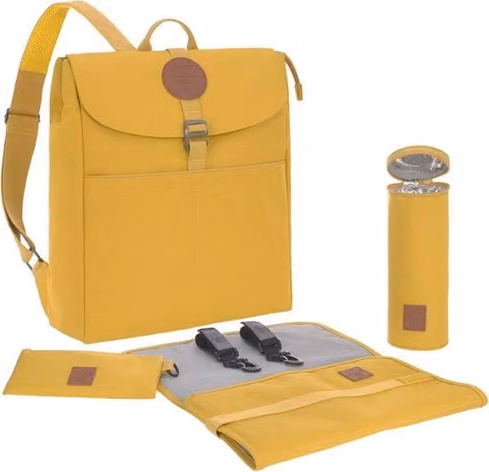 Borsa a tracolla elegante in tessuto con isolante per bottiglie colore giallo limone