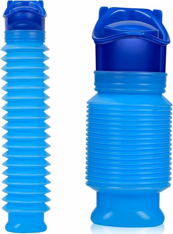 WC portatile pieghevole con serbatoio da 750 ml per l'urina - Design pieghevole e portatile - Ideale per escursioni e viaggi