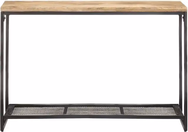 Tavolo Consolle da Ingresso DESIGN IN in Legno di Mango e Metallo Marrone L/P/H: 110 x 35 x 75 cm