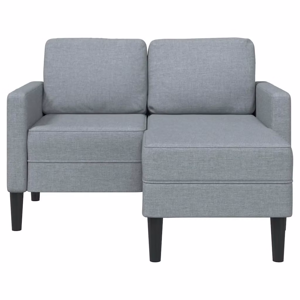 Divano a L moderno vidaXL in tessuto grigio con chaise longue a sinistra L/P/H: 125 x 118 x 85 cm – 2