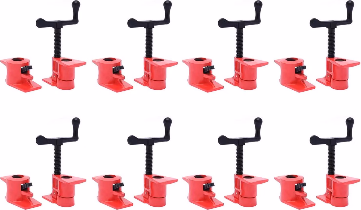Pinza per tubi, impugnatura ergonomica, stabilità migliorata, 8 pezzi