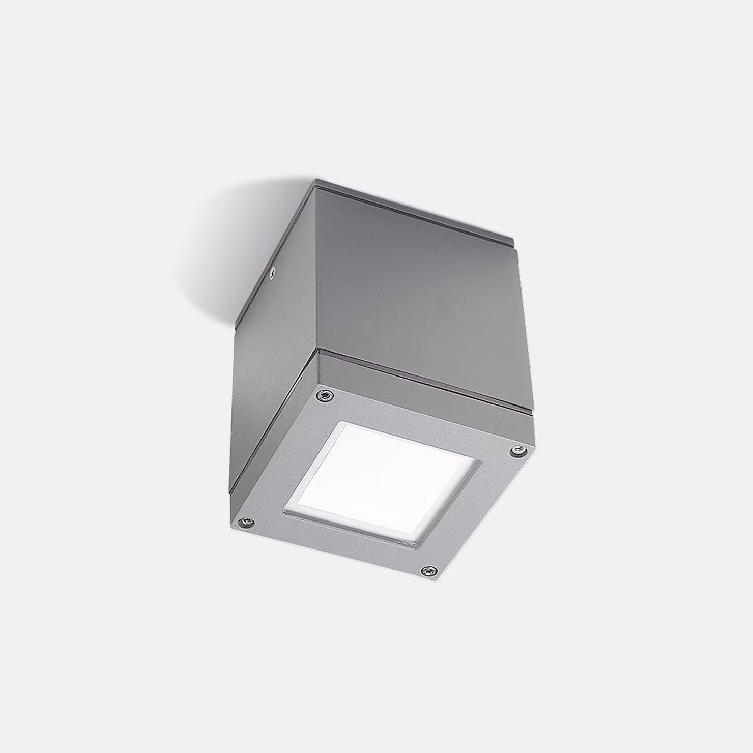 LedsC4 - Plafoniera a LED Afrodita, 90mm, 10W, grado di protezione IP54, grigio, a basso consumo energetico, facile da installare, design moderno
