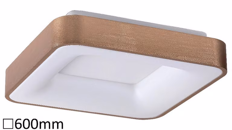 Plafond per soggiorno 60 cm LED 50W oro quadrato Carmella 5057 Rabalux