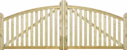 Plus Porta doppia Ligno impregnata a pressione 300 x 88/118 cm