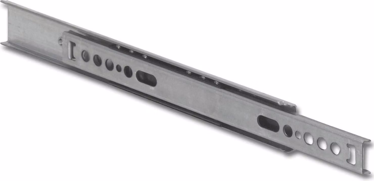 Guida con gabbia a sfere KA270 Guida a estrazione parziale Lunghezza 342 mm Acciaio zincato