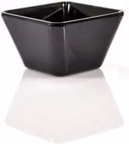 Coppetta quadra in melamina Efay colore nero diametro 9 cm