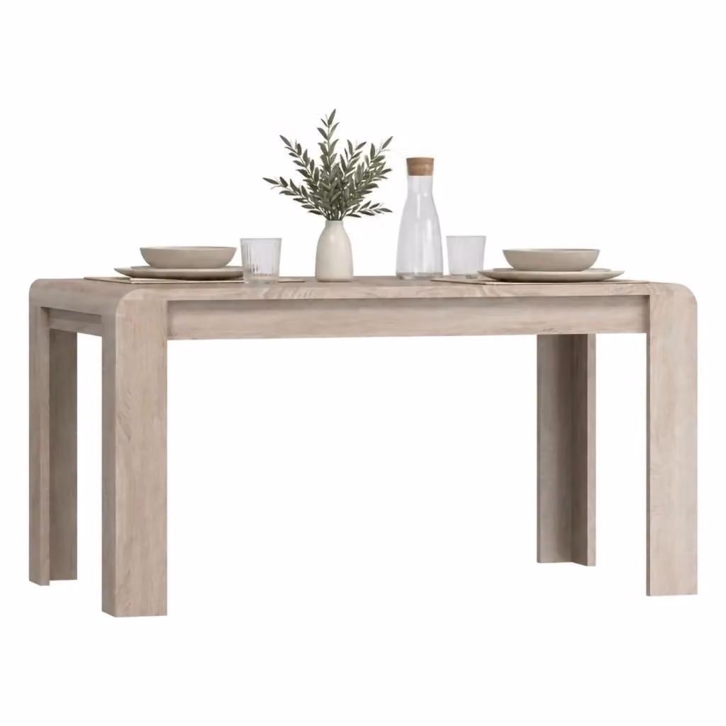 Kasano Tavolo Allungabile per 8 Posti in Rovere Marrone L: 115 cm, P: 80 cm, H: 76 cm – 2
