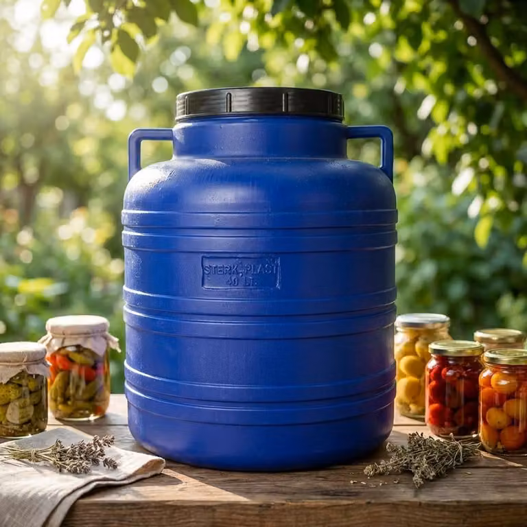 Contenitore in plastica per impregnanti con maniglie, capacità 40 litri