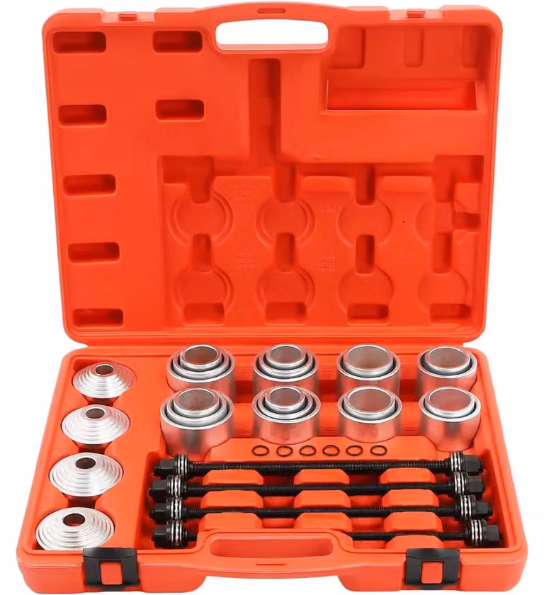 Set di strumenti per la sostituzione dei supporti in gomma - Kit di utensili - Acciaio al carbonio 45# - Per la manutenzione di veicoli - Adatto per officine e uso domestico