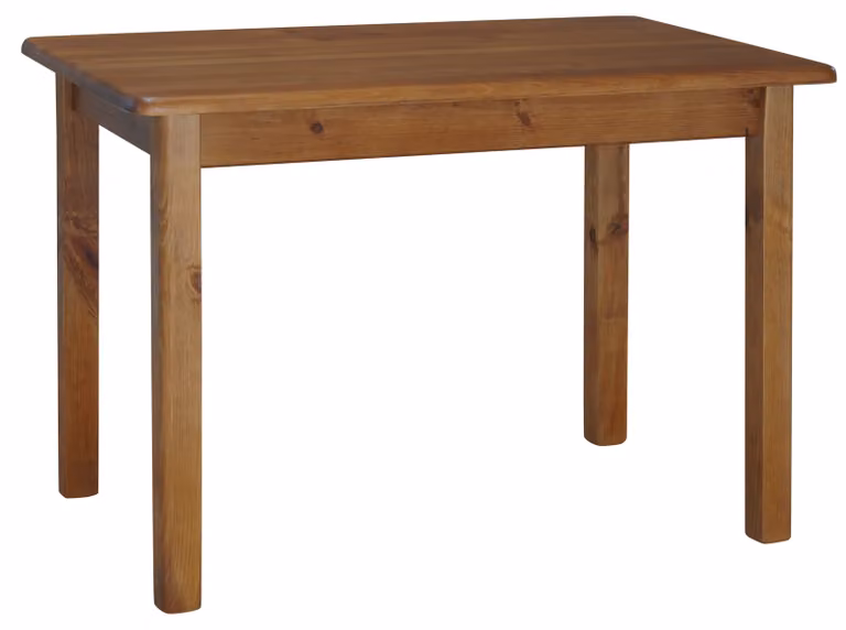 Tavolo in legno di pino massiccio nel colore rovere 130 x 70 cm