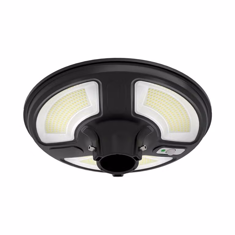 V-TAC VT-45W Lampione solare LED 7.5W lampada da giardino a batteria con pannello fotovoltaico e sensore integrato 6400K con telecomando RF IP65 - SKU 5151