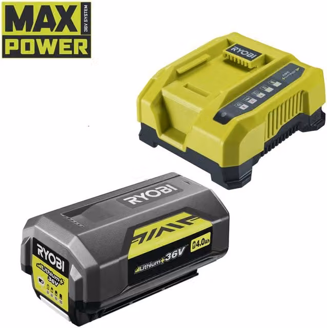 Kit batteria ricaricabile e caricatore Ryobi One+ 36V 4Ah multicolore RY36BC60A-140