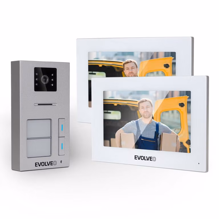 EVOLVEO DoorPhone AP2-2 videocitofono via cavo per due appartamenti con app