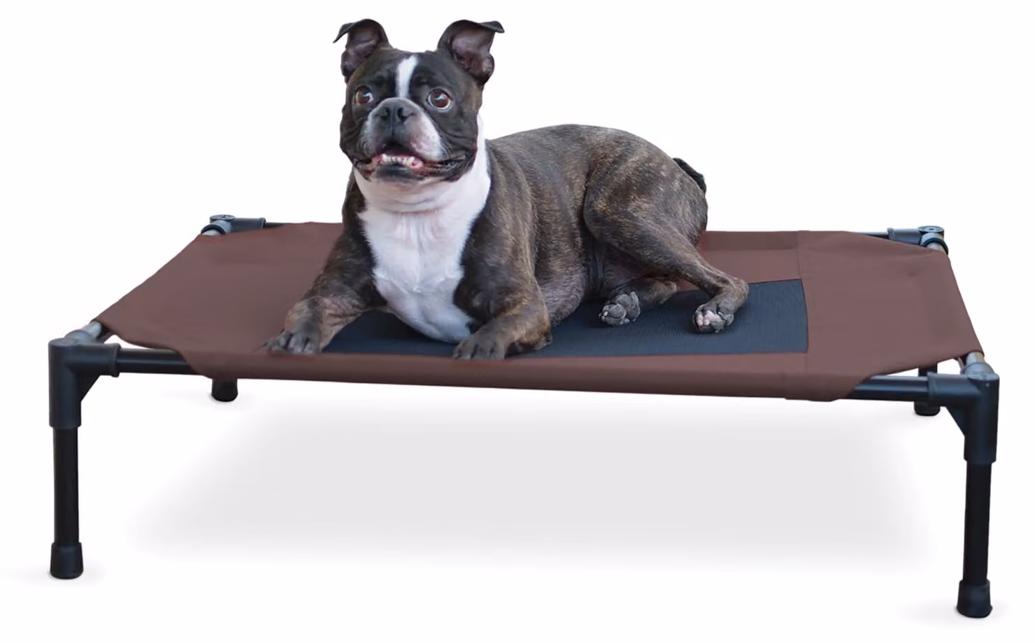 Letto refrigerante rialzato per cani, ideale per l'esterno, prodotto da K&H PET Products, con tessuto traspirante