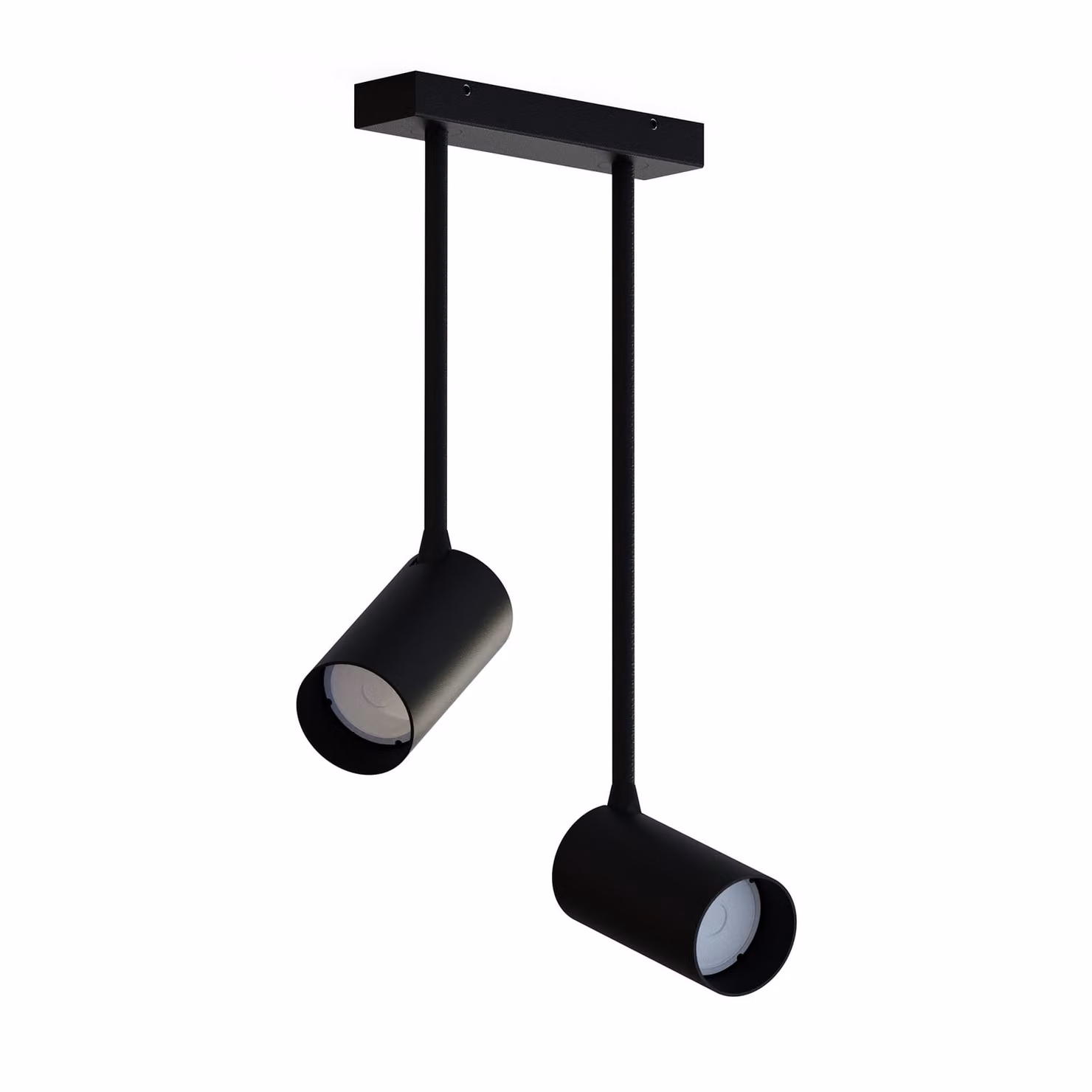 Faretto spot MONO nero 2xGU10x10W in metallo, dimensioni: 41x31x7 cm, IP20, Nowodvorski Lighting