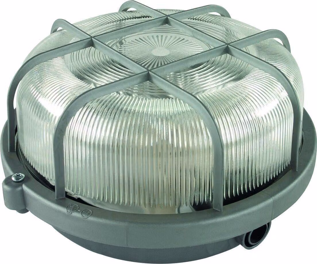 Lampada a LED rotonda, finitura argento, 7W