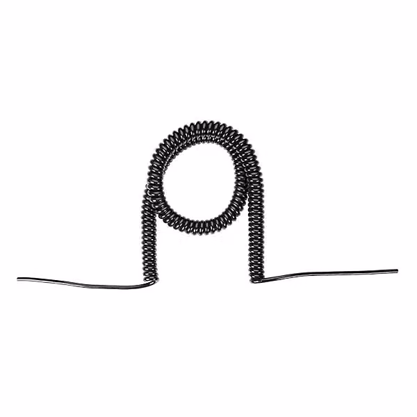 Cavo a spirale BACHMANN 3G1,5 nero 0,5-2,5 m, CS-YMH11Y-J
