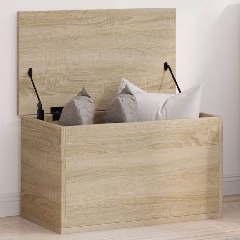 Contenitore portaoggetti vidaXL in MDF color rovere sonoma, L 60 x P 35 x H 35 cm