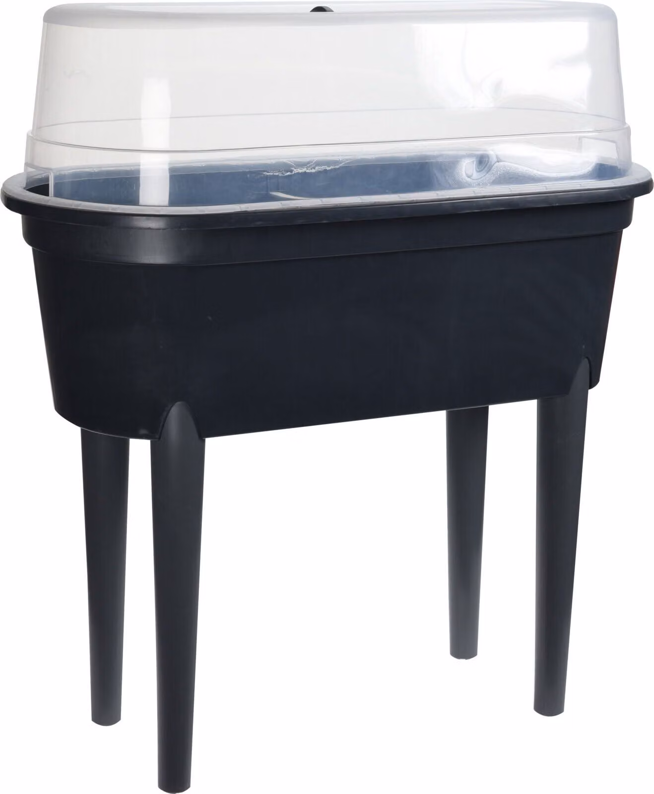 Serra da coltivazione su gambe - 84 x 77 cm - Letto rialzato in plastica con coperchio per serra