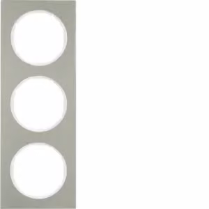 Berker 10132214 Cornice in acciaio inossidabile/bianco polare Berker R.3