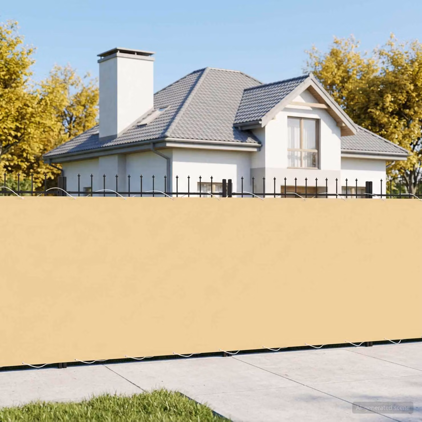 Schermo di privacy per balcone vidaXL in poliestere, L: 1000 cm, H: 200 cm