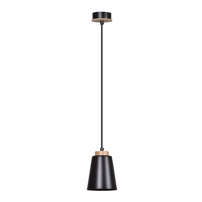 LAMPADA A SOSPENSIONE Emibig 1xE27 60W BOLERO 1 NERA 442/1