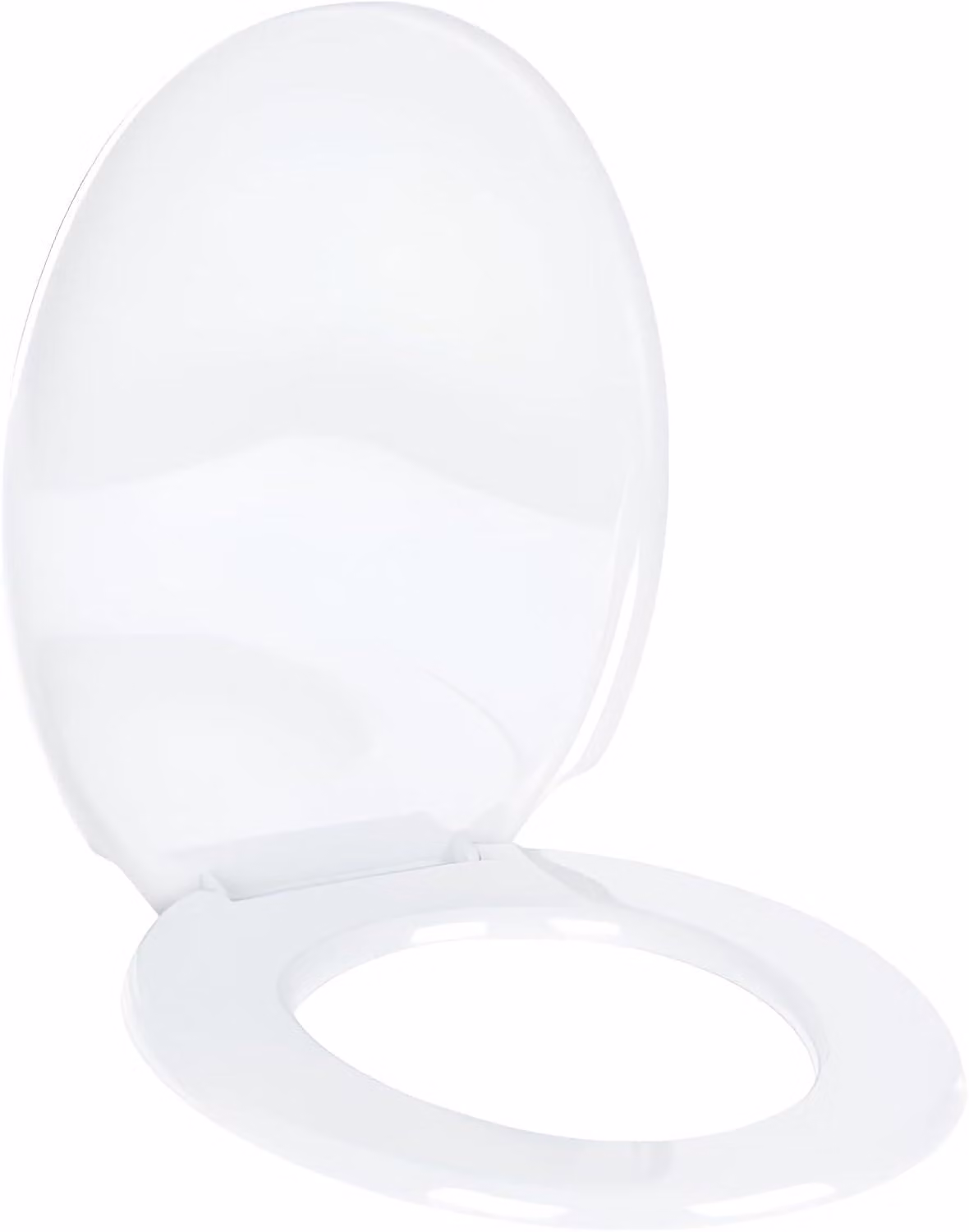 Copertura per WC in plastica, ergonomica, bianca, per l'uso in bagno