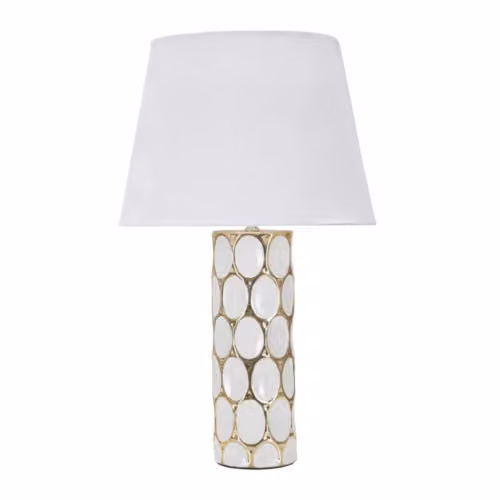 Lampade da tavolo LAMPADA DA TAVOLO GLAM CARV CM Ø 34,5X56 Mauro Ferretti