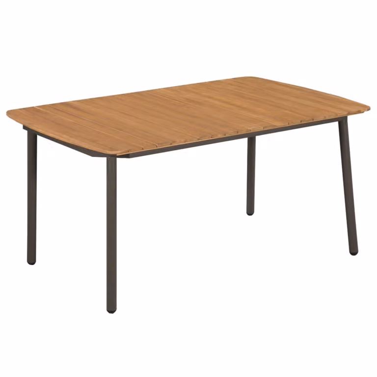 vidaXL set da pranzo da giardino 5 pezzi in polirattan nero